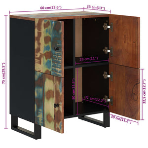 Massivholz Sideboard mit 4 Türen
