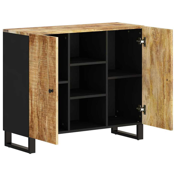 Mango Massivholz Sideboard 90x33x75 cm