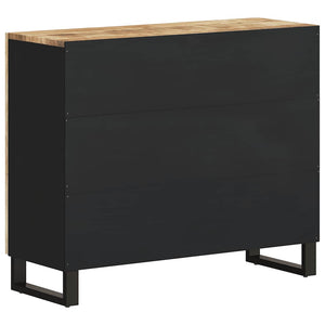 Mango Massivholz Sideboard 90x33x75 cm