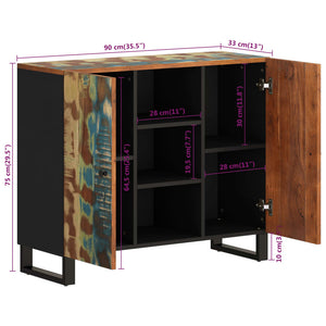 Sideboard Altholz Massiv 90x75 cm