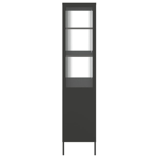 Highboard Schwarz 90x180 cm mit Glas