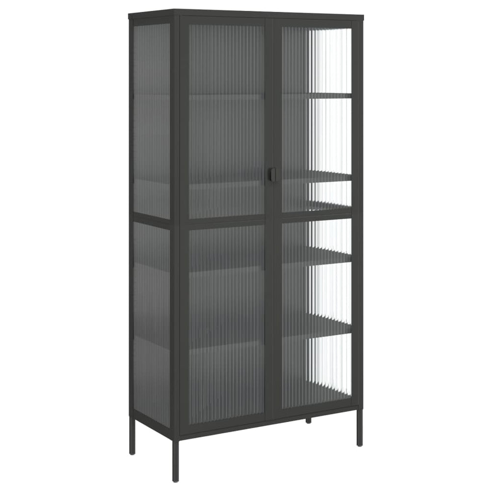 Highboard Schwarz 85x40x180 cm