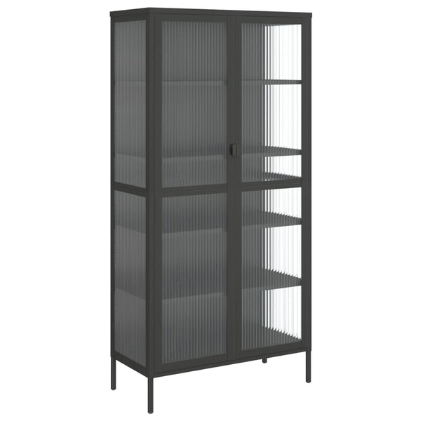Highboard Schwarz 85x40x180 cm