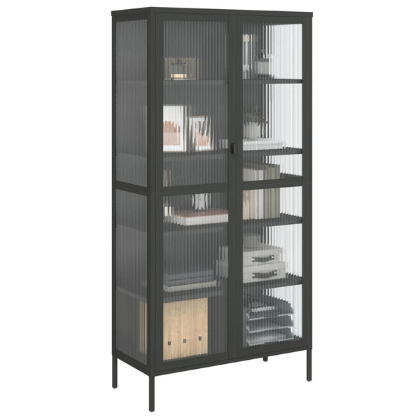 Highboard Schwarz 85x40x180 cm