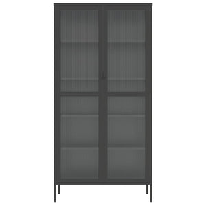 Highboard Schwarz 85x40x180 cm