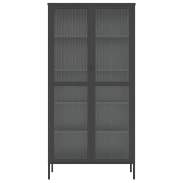 Highboard Schwarz 85x40x180 cm