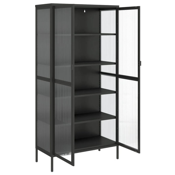 Highboard Schwarz 85x40x180 cm