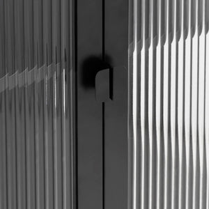 Highboard Schwarz 85x40x180 cm