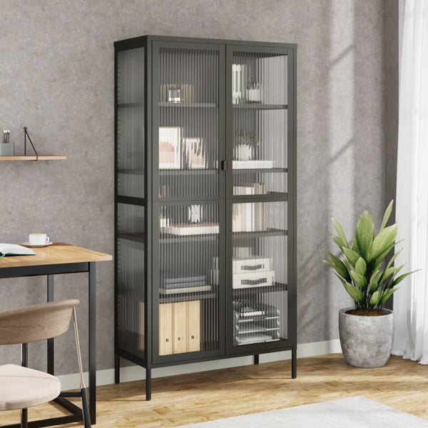 Highboard Schwarz 85x40x180 cm