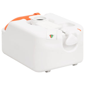 Camping-Einbautoilette Weiß 24+17 L HDPE & Stahl