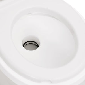 Camping-Einbautoilette Weiß 24+17 L HDPE & PP
