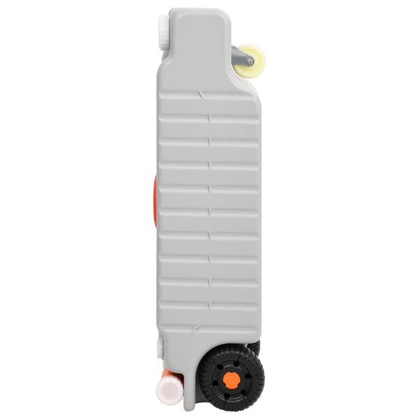 vidaXL Camping Water Tank with Wheels 75 L Grey