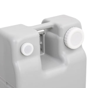 vidaXL Camping Water Tank with Wheels 75 L Grey