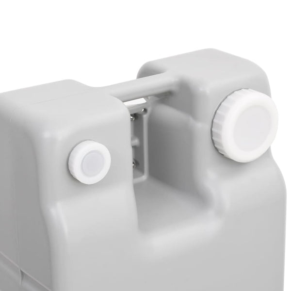 vidaXL Camping Water Tank with Wheels 75 L Grey