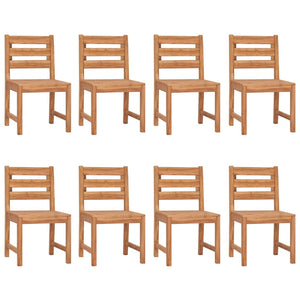 Gartenstühle 8 Stk. Massivholz Teak