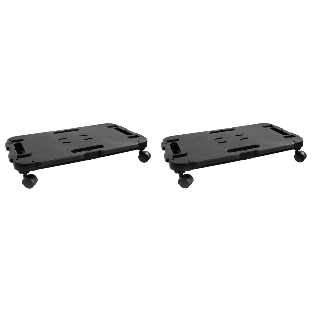 Transportroller 2 Stk. Schwarz Polypropylen 200 kg