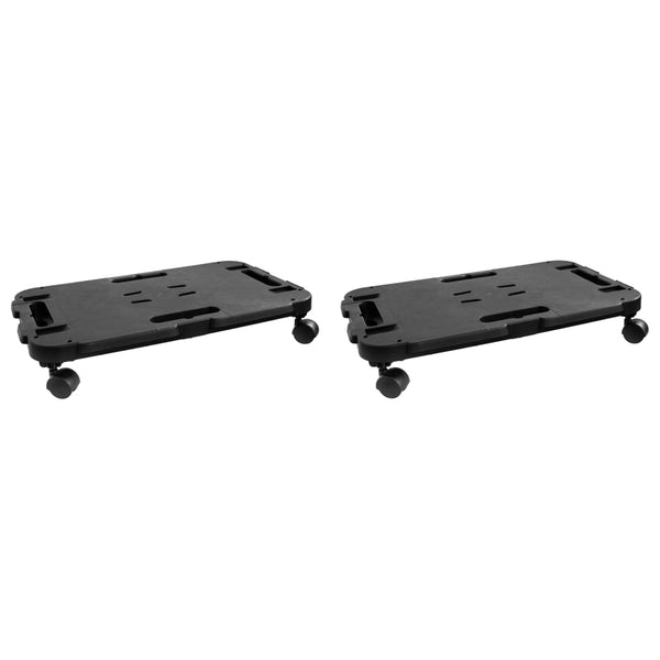 Transportroller 2 Stk. Schwarz Polypropylen 200 kg