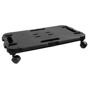 Transportroller 3 Stk. Schwarz Polypropylen 200 kg