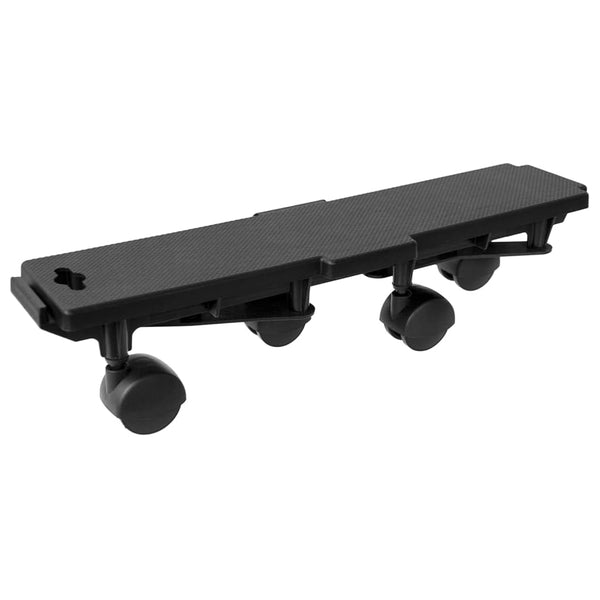 Transportroller mit 4 Rollen 10 Stk Schwarz Polypropylen 170 kg