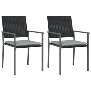 Gartenstühle mit Kissen, 2er Set