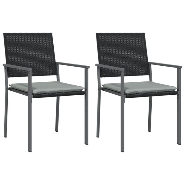 Gartenstühle mit Kissen, 2er Set