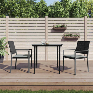 Gartenstühle mit Kissen, 2er Set