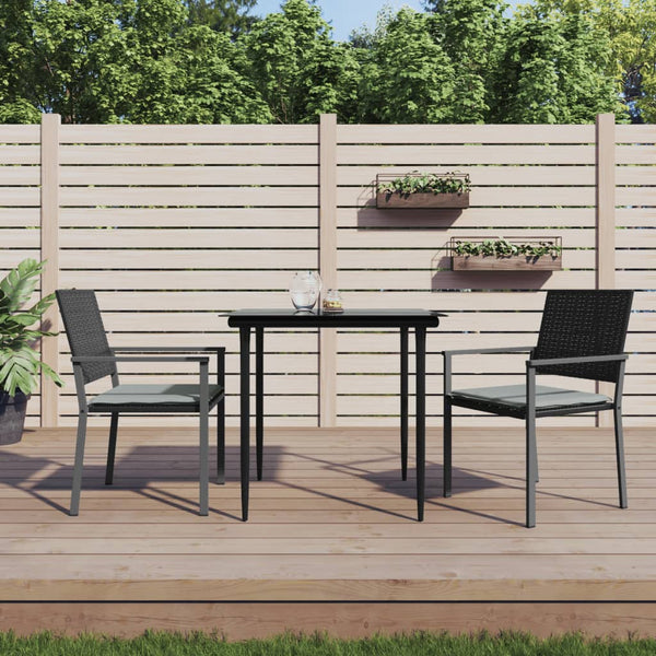 Gartenstühle mit Kissen, 2er Set