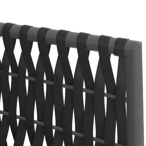 Gartenstühle mit Kissen, 2er Set, Schwarz