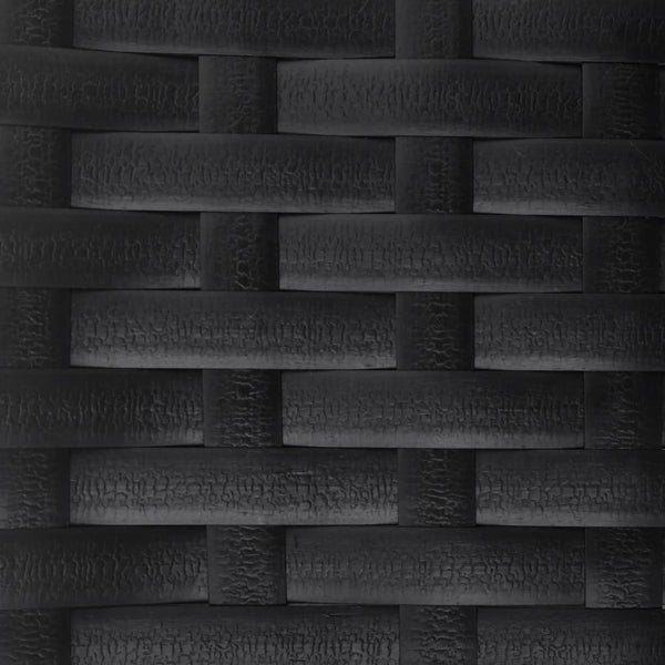 Gartenbank 2-Sitzer Poly Rattan Schwarz