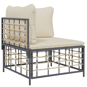 Garten Ecksofa mit Beige Kissen