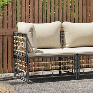 Garten Ecksofa mit Beige Kissen