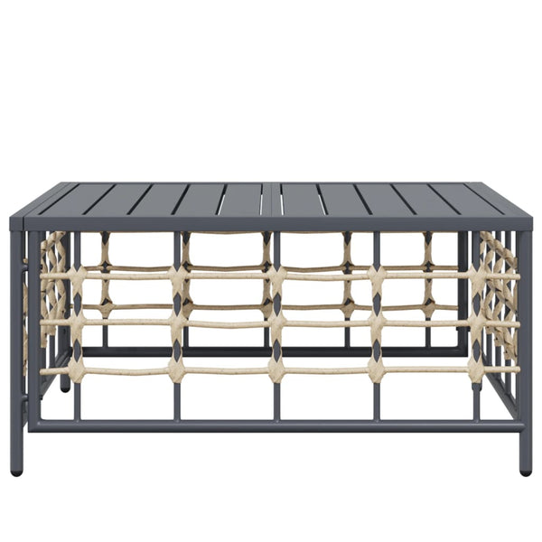 Anthrazit Gartentisch 70x70 cm Poly Rattan