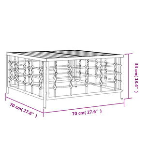 Anthrazit Gartentisch 70x70 cm Poly Rattan