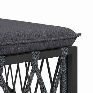 Garten Ecksofa Anthrazit mit Kissen