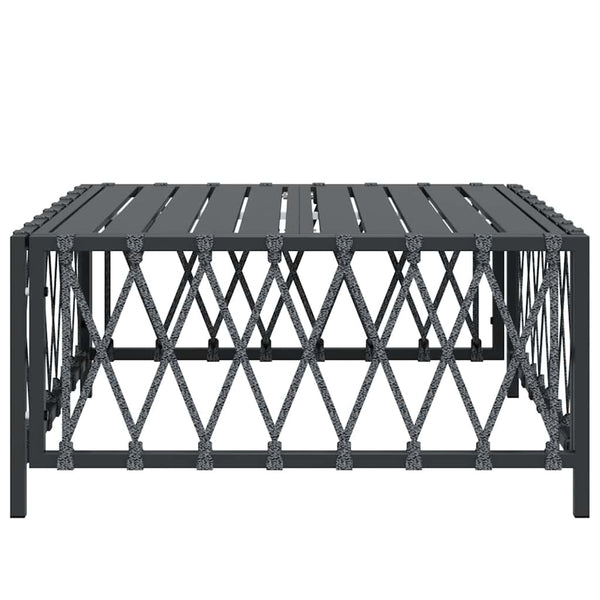 Anthrazit Gartentisch 70x70 cm