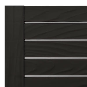 vidaXL Bain de soleil Noir 155x58x83 cm Polypropylène