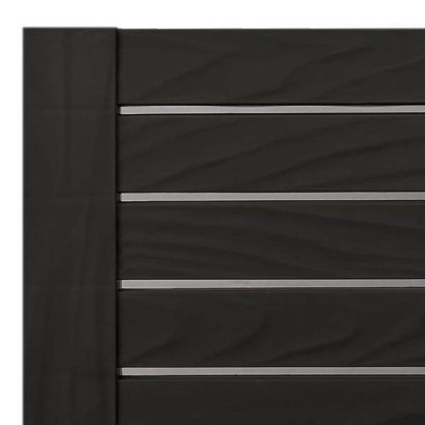 vidaXL Bain de soleil Noir 155x58x83 cm Polypropylène