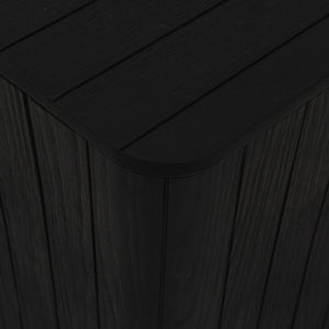 Gartentisch Schwarz mit Staufach