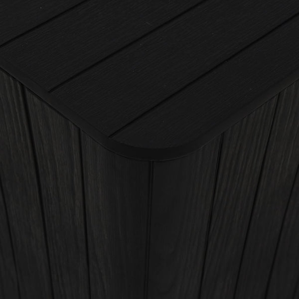Gartentisch Schwarz mit Staufach