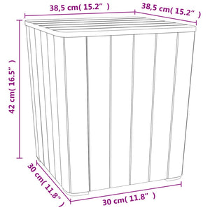 Gartentisch Schwarz mit Staufach