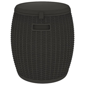 4-in-1 Gartenbox Schwarz Polypropylen