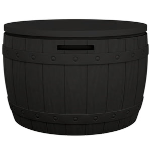 3-in-1 Gartenbox Schwarz Polypropylen