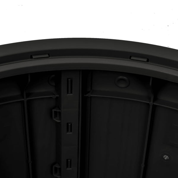 3-in-1 Gartenbox Schwarz Polypropylen
