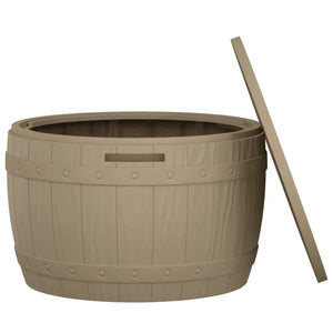 3-in-1 Gartenbox Hellbraun