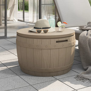 3-in-1 Gartenbox Hellbraun
