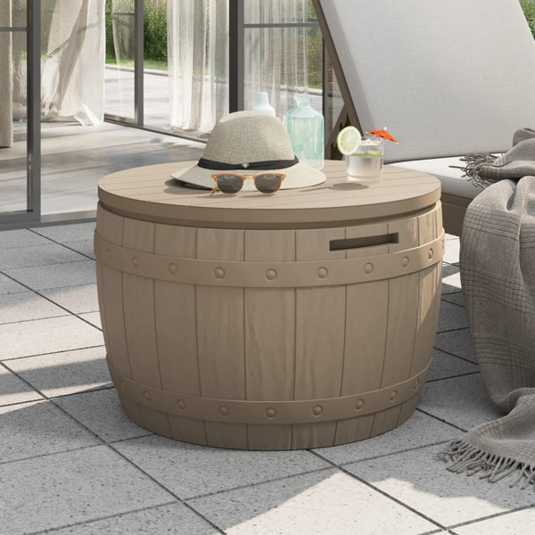 3-in-1 Gartenbox Hellbraun