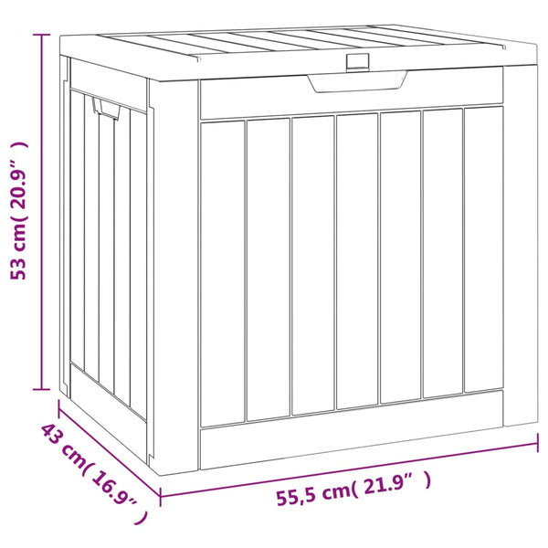 Gartenbox Grau 55,5x43x53cm