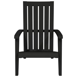Adirondack Gartenstuhl Schwarz Polypropylen