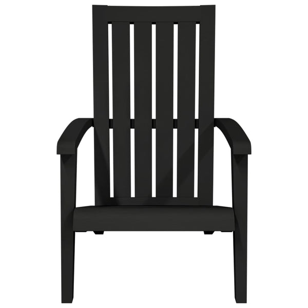 Adirondack Gartenstuhl Schwarz Polypropylen