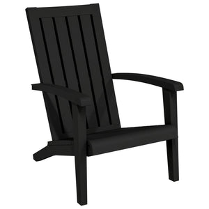 Adirondack Gartenstühle 2er Set Schwarz